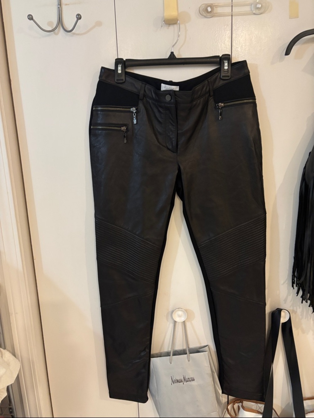 Cache gorgeous New genuine leather pants,12